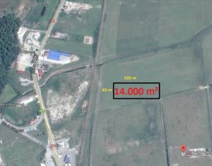 Teren 14.000 mp, langa parcul industrial Dej, posibilitate extindere la 4.9 ha