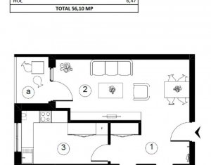  Apartamente cu 2 camere, imobil nou si modern, zona Parc Gheorgheni