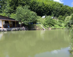 Casa de vacanta, cu lac de pescuit, 5640 mp teren, com. Chiuiesti, jud. Cluj