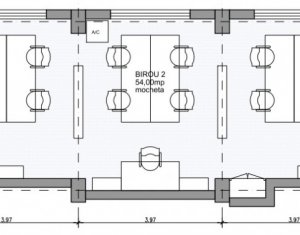 Birouri mobilate 85mp, centru, cinema Florin Piersic 