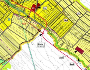 Teren 5300mp, 9 loturi, construibil, parcelat - intrare Chinteni - Unirii