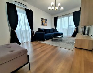 De inchiriat apartament cu 2 camere, bloc nou, garaj