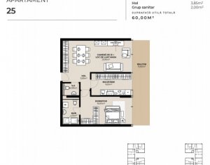 Apartament 2 camere, zona Garii, imobil de lux cu Mall la primele etaje !