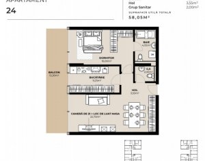 Apartament 2 camere, zona Garii, imobil de lux cu Mall la primele etaje !