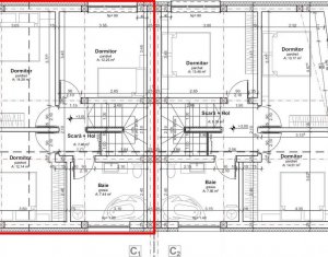 Duplex 4 camere, S+P+M, 156 mp utili, 280 mp teren,Dambul Rotund, zona linistita