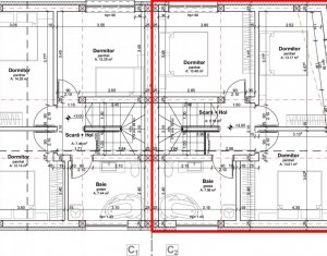 Duplex 4 camere, S+P+M, 156 mp utili, 280 mp teren,Dambul Rotund, zona linistita